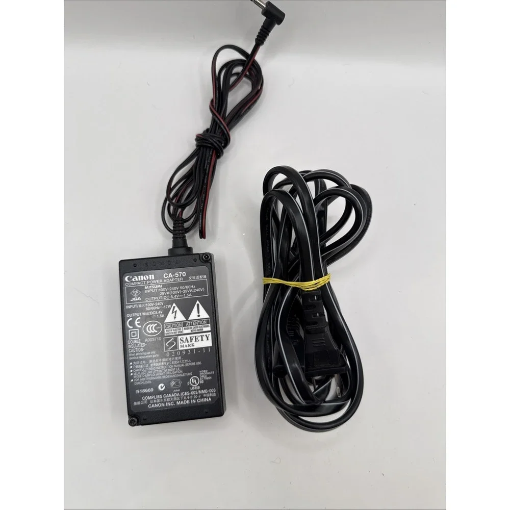 Original CANON CA-570 Compact Power Adapter For Camcorders Output: 8.4V 1.5A